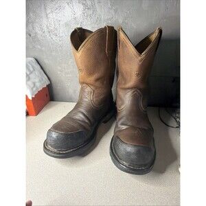 Ariat Overdrive XTR Waterproof Composite Toe Work Boots Mens 9 W Brown
